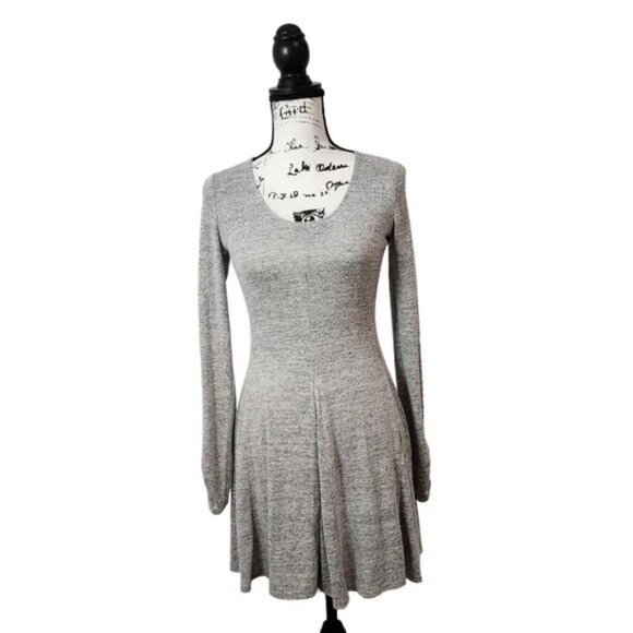 Hollister Women's Small Mini Dress Scoop Neck Gray - Picture 2 of 9